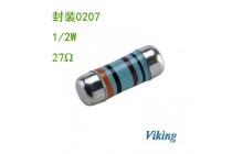 Viking光颉色环贴片电阻27R