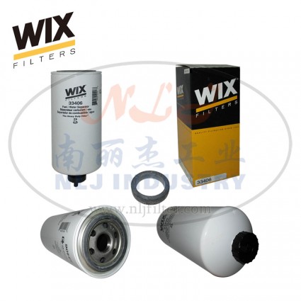 WIX(维克斯)燃油过滤/水分离器芯33406